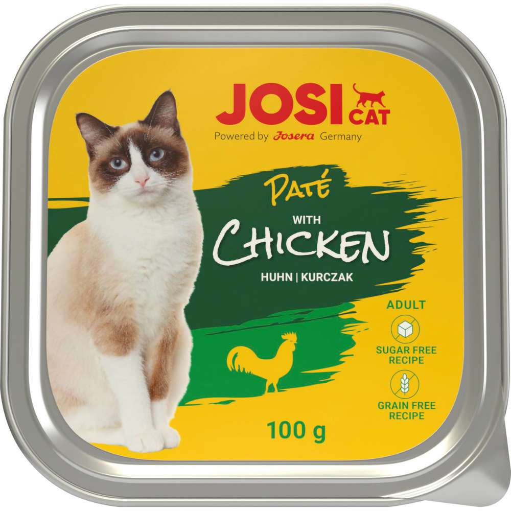 Produktabbildung JosiCat Katzen-Nassfutter, Huhn/Paté