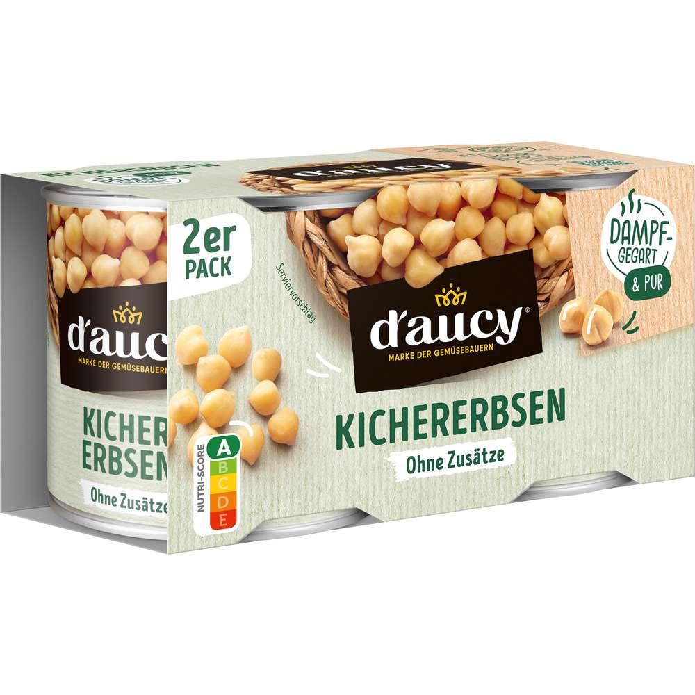 Produktabbildung d´aucy Kichererbsen, dampfgegart