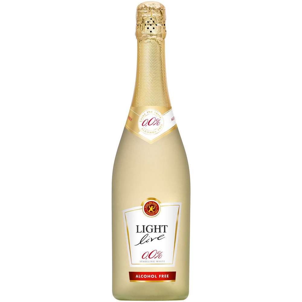 Produktabbildung Light Live Sparkling weiß schäumendes Getränk aus alkoholfreiem Wein