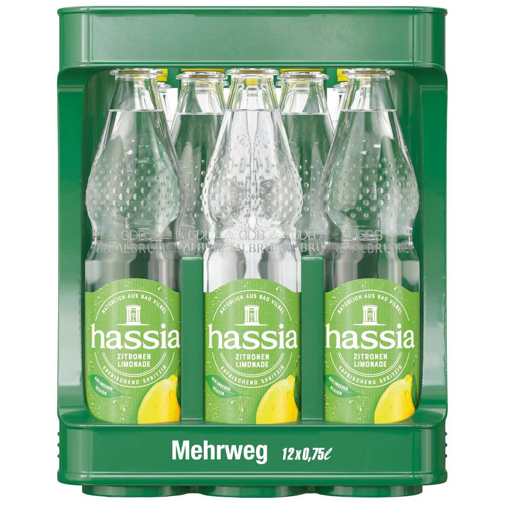 Produktabbildung Hassia Zitronen-Limonade (12x 0,750 Liter)