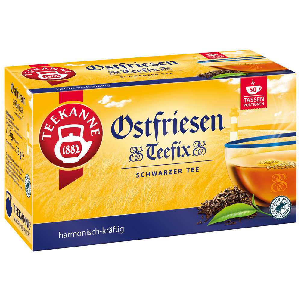 Produktabbildung Teekanne Schwarzer-Tee Ostfriesen TeeFix, harmonisch-kräftig