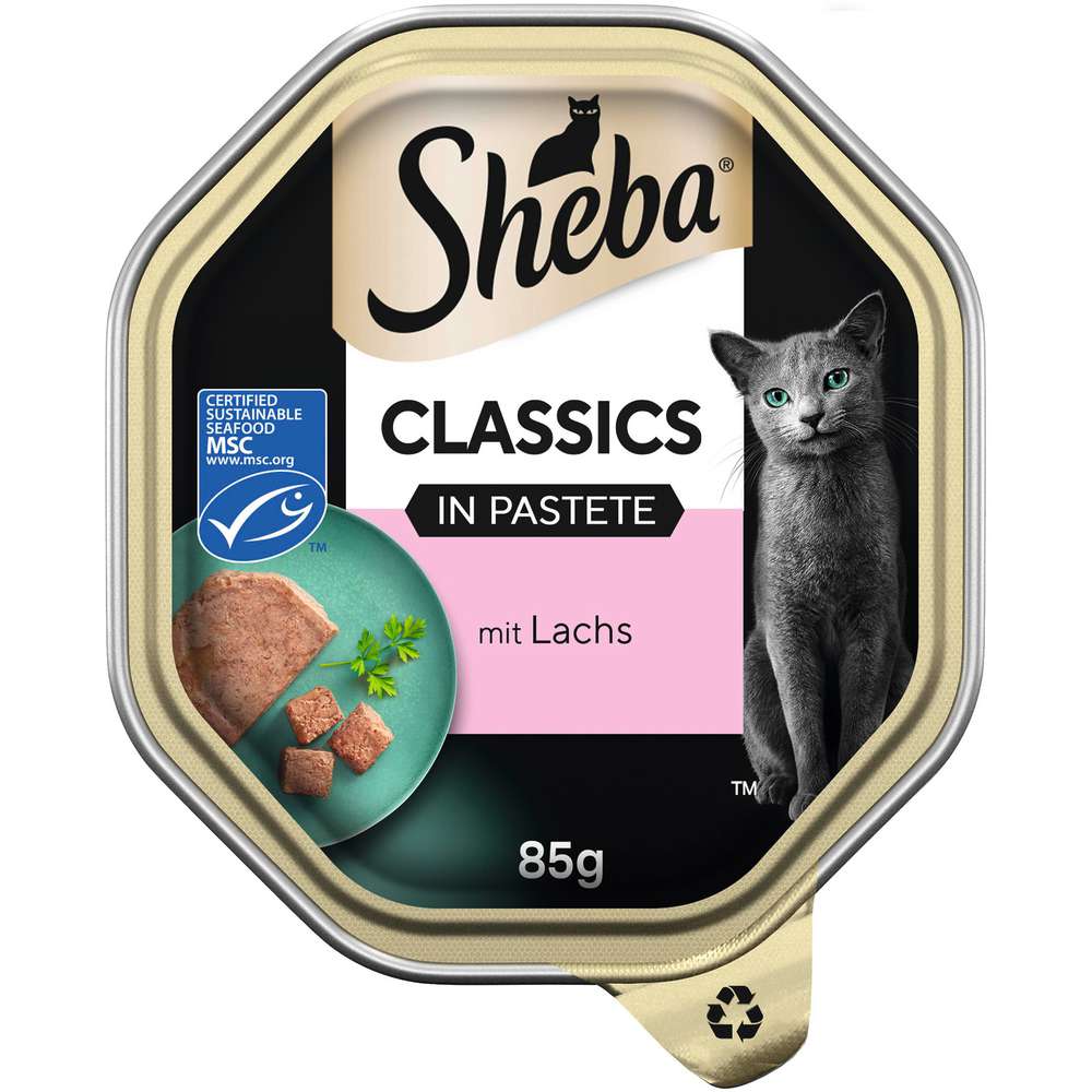 Produktabbildung Sheba Katzen-Nassfutter Classics, Pastete mit Lachs