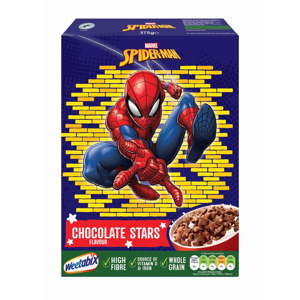 Produktabbildung Weetabix Cornflakes Marvel Chocolate Stars