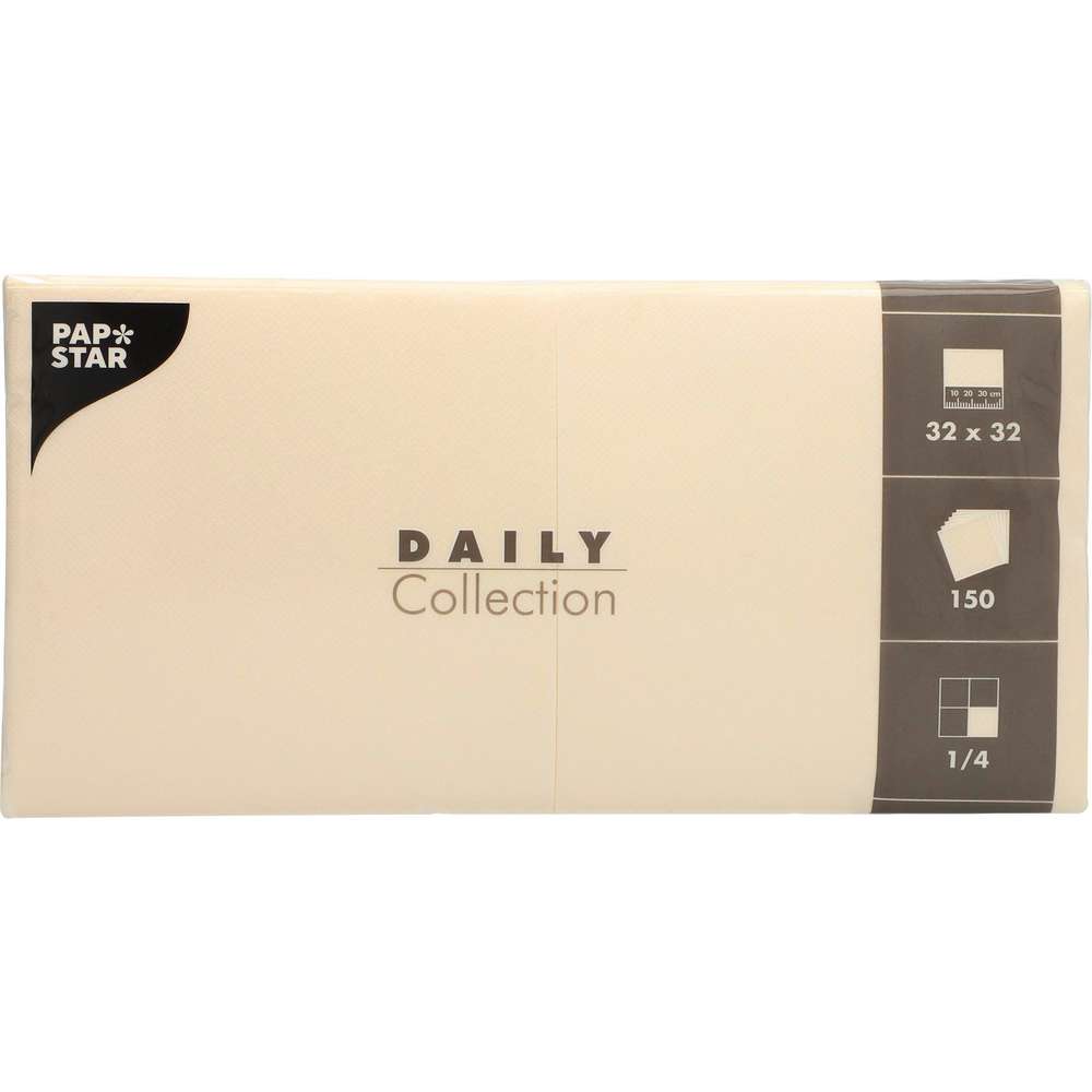 Produktabbildung PapStar Servietten 150 Stück, champagne