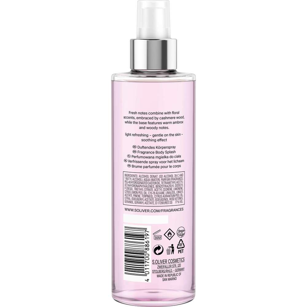 Produktabbildung s.Oliver Bodymist So Pure, pure clean