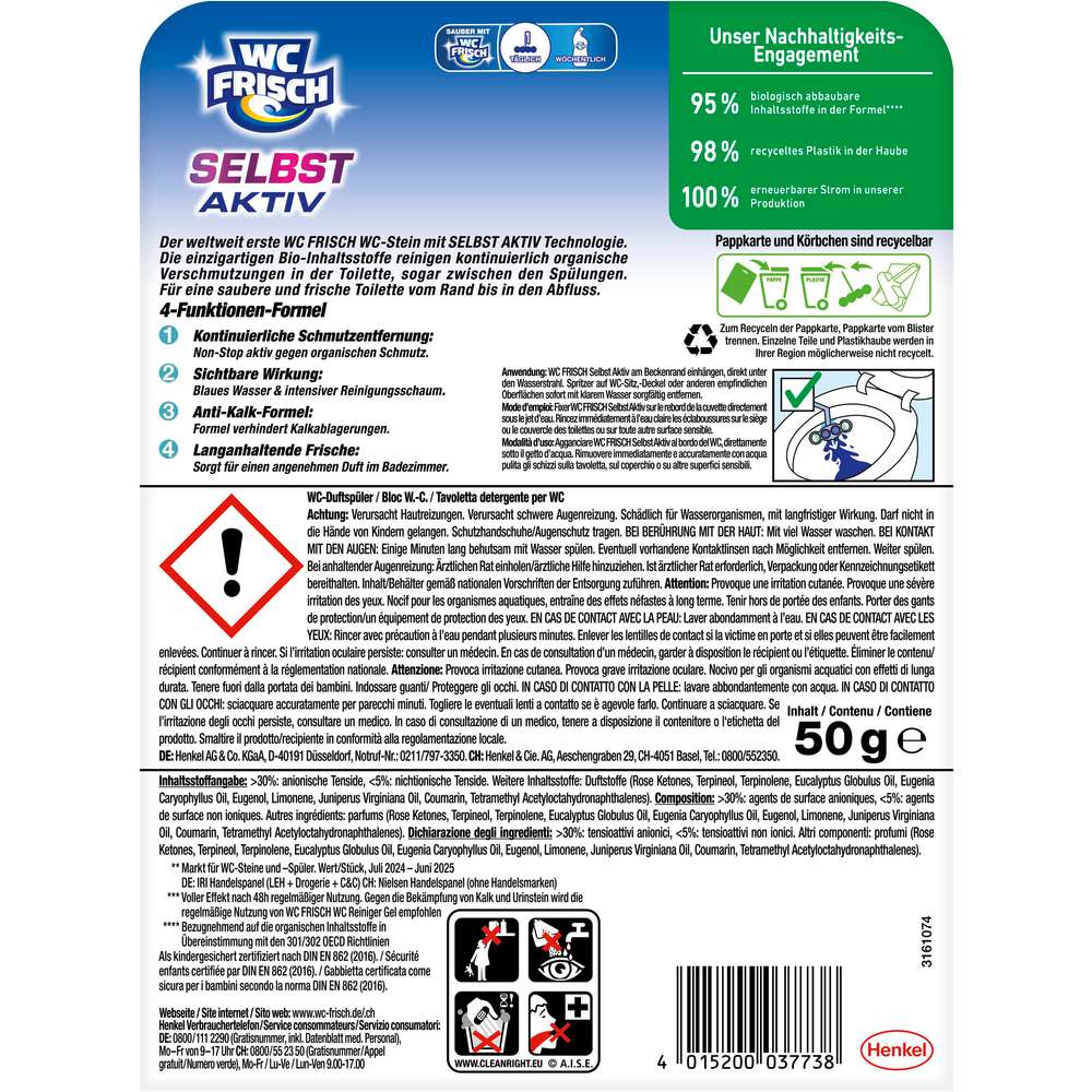 Produktabbildung WC Frisch Duftspüler Selbst Aktiv, Ozeanfrische