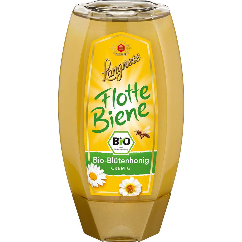Produktabbildung Langnese Flotte Biene Bio Blütenhonig, cremig