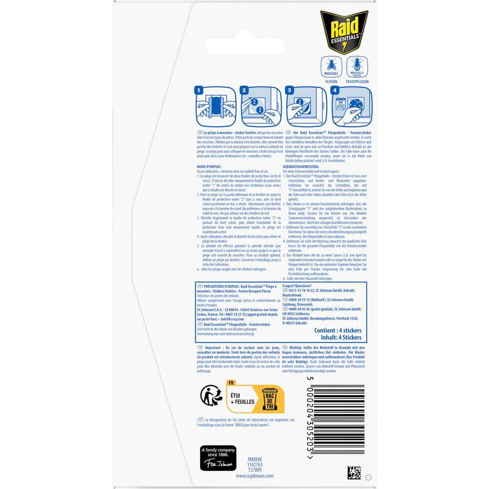 Produktabbildung Raid Fliegenfalle Fenstersticker