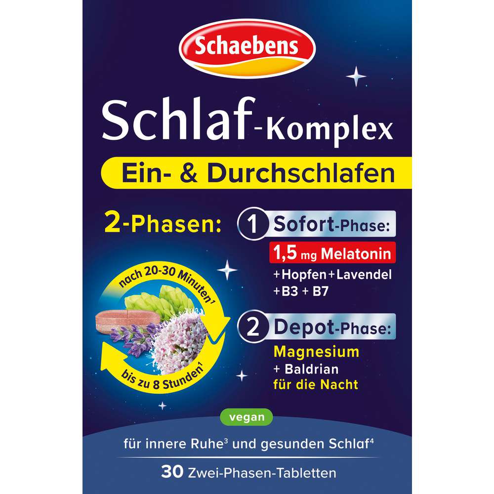 Produktabbildung Schaebens Schlaf-Komplex, 30 Tabletten