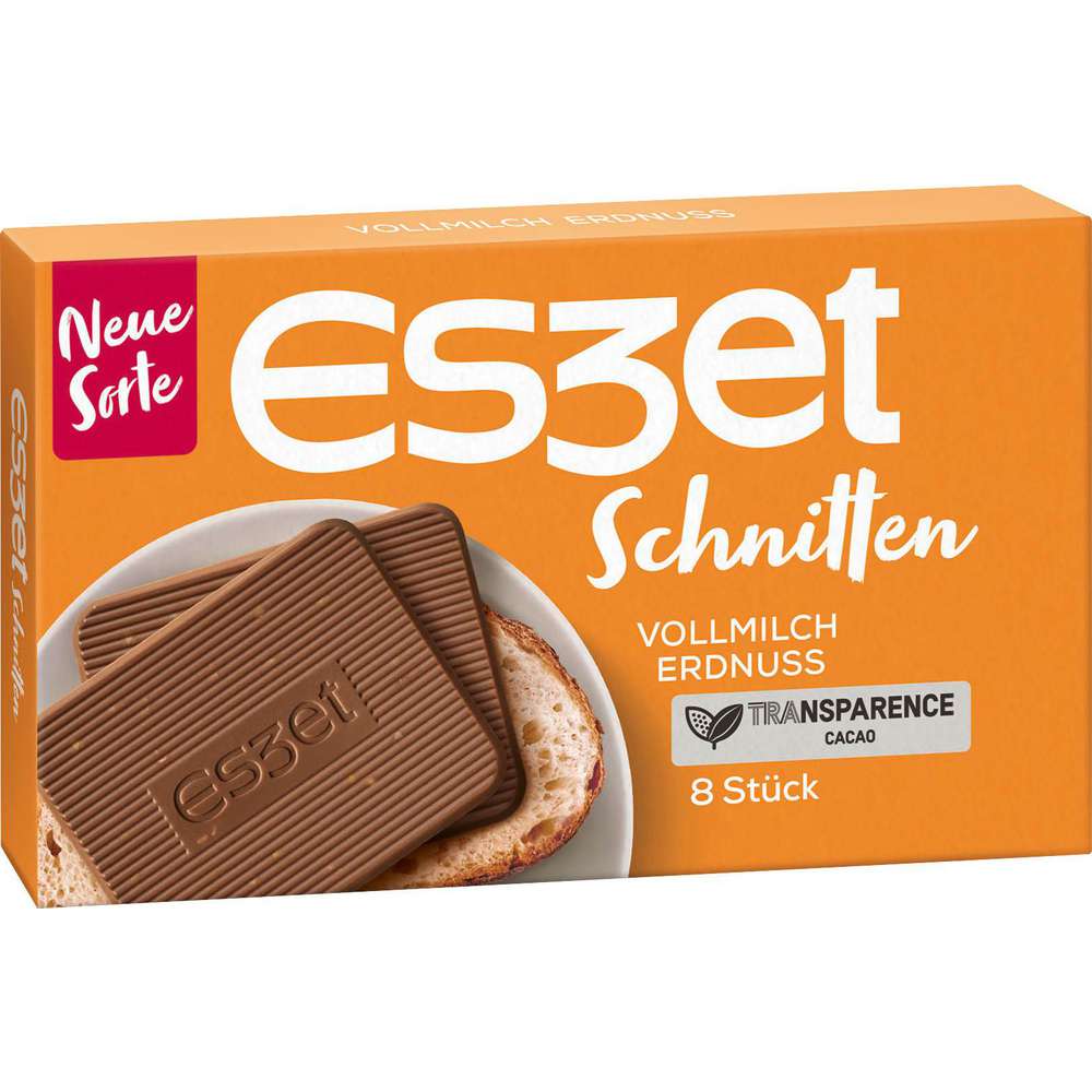 Produktabbildung Eszet Schoko-Schnitten, Vollmilch Erdnuss