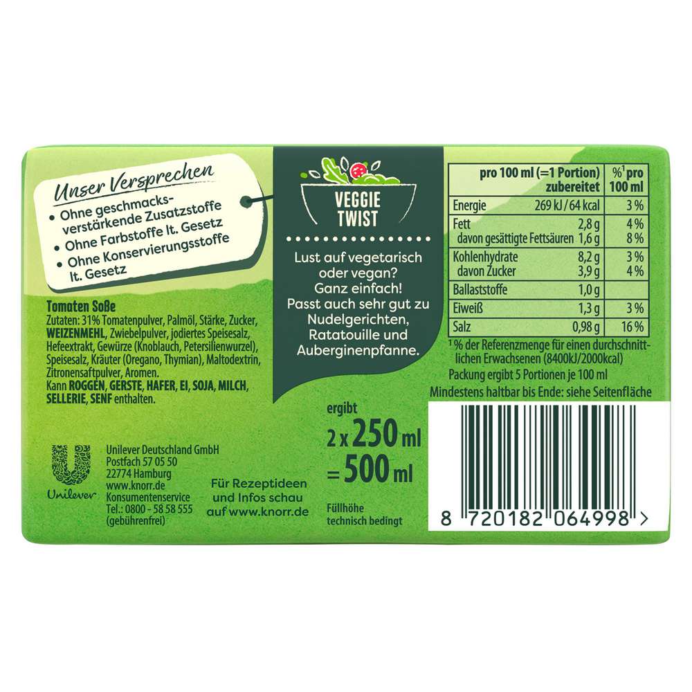 Produktabbildung Knorr Tomaten Sauce