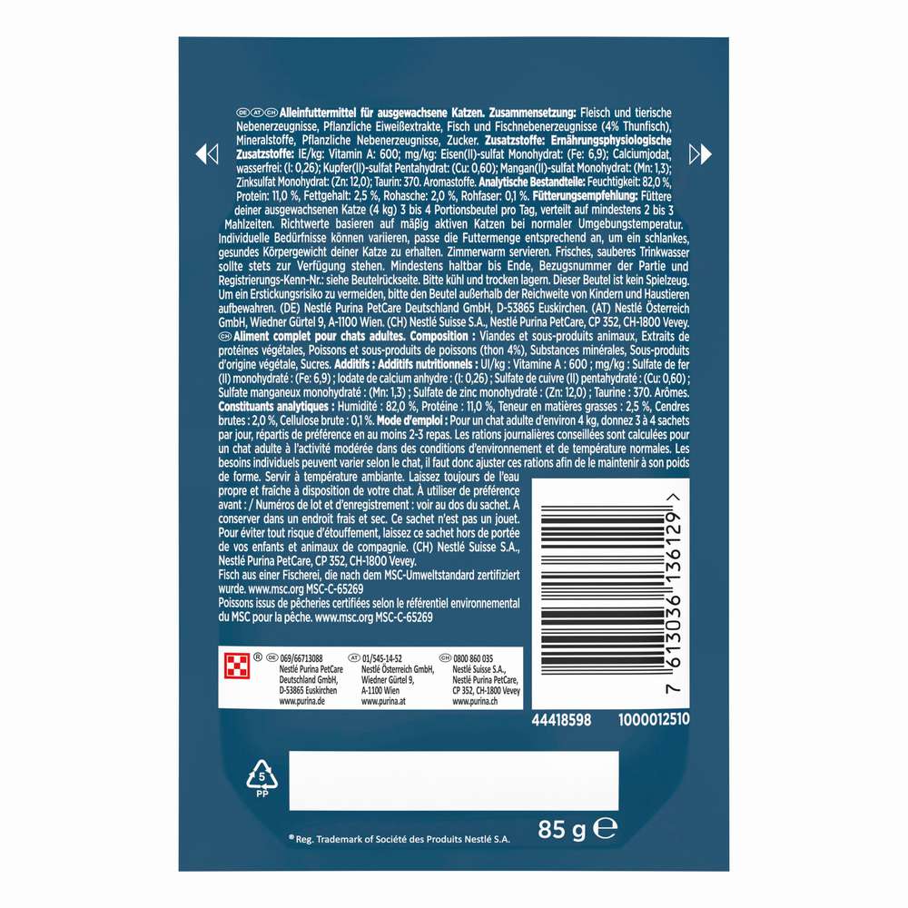 Produktabbildung Purina Katzen-Nassfutter Gourmet Perle, Thunfisch in Sauce