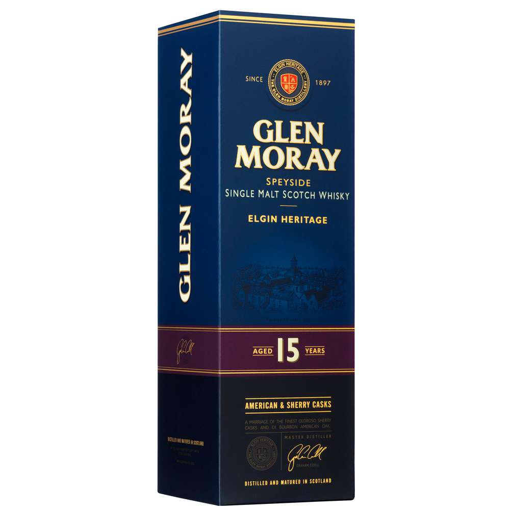 Produktabbildung Glen Moray Single Malt Scotch Whisky Speyside, 15 Jahre