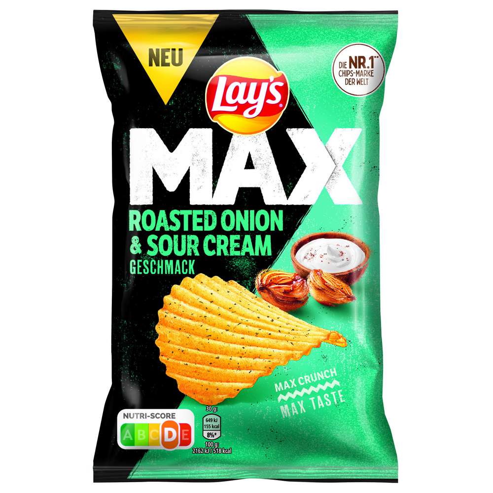 Produktabbildung Lay's Chips Max Roasted Onion + Sour Cream