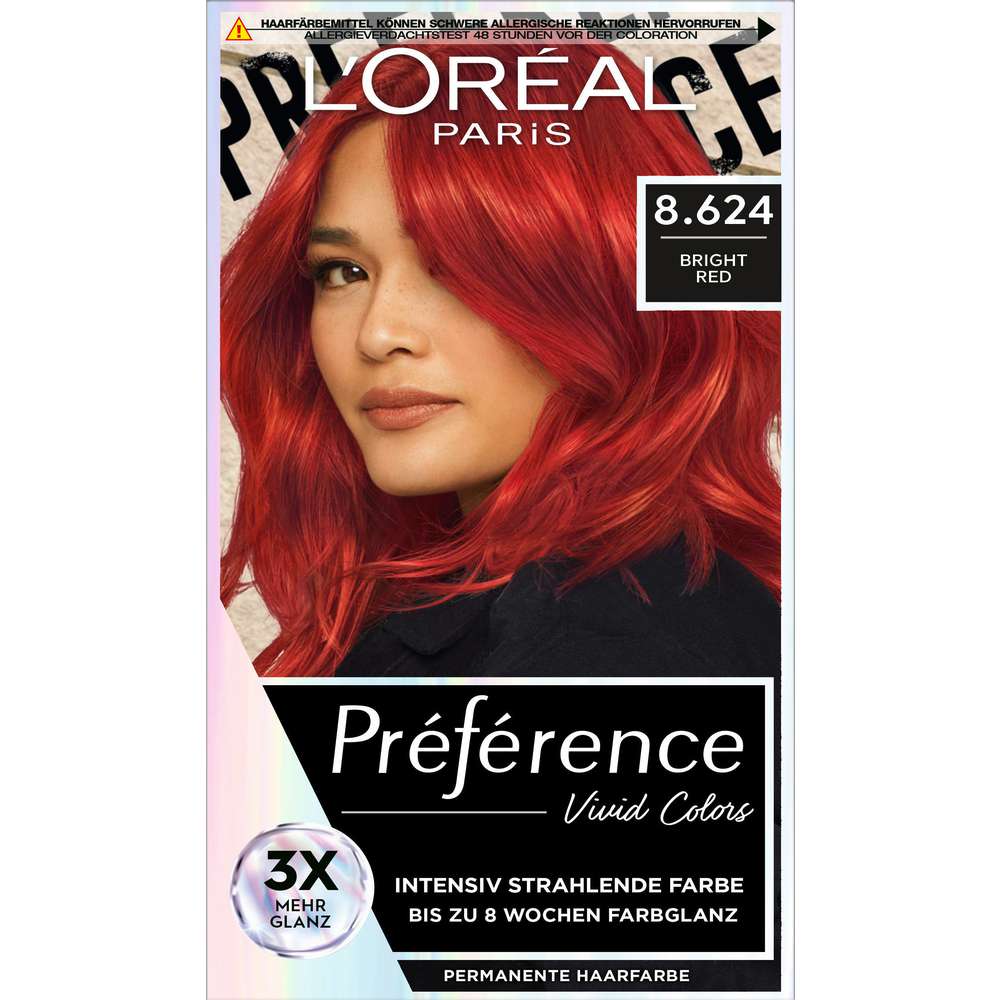 Produktabbildung L'Oreal Paris Haarfarbe Preference, 8.624 Montmartre