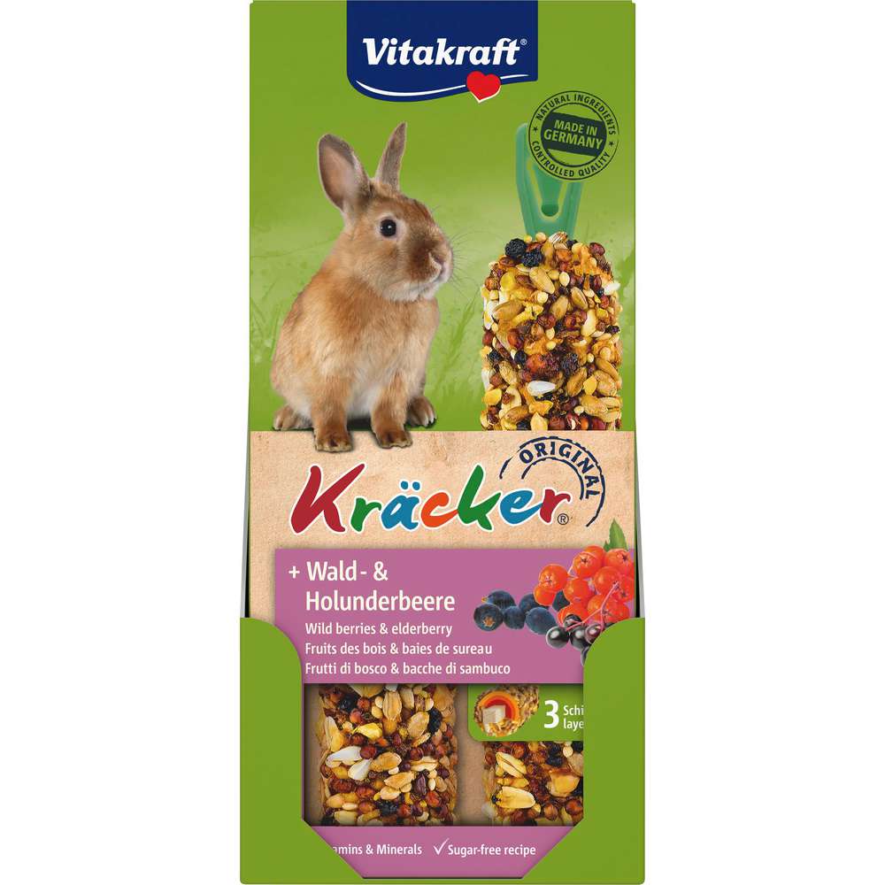 Produktabbildung Vitakraft Nagerfutter Kräcker, Wald-/ Holunderbeere