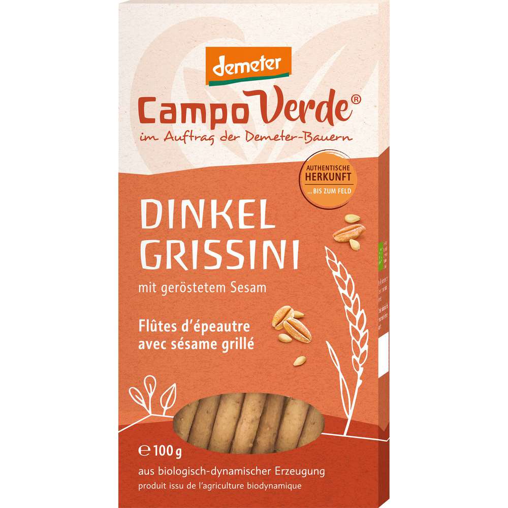 Produktabbildung Campo Verde Bio Demeter Dinkel Grissini