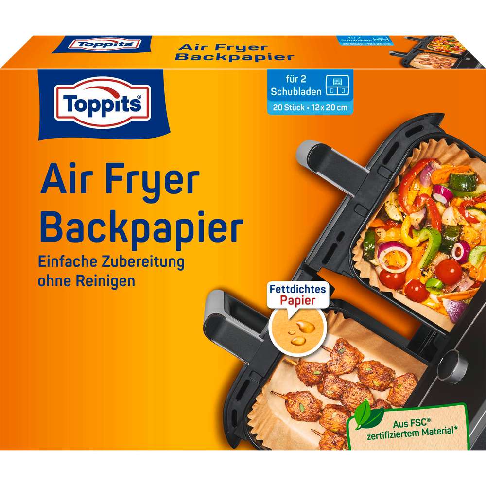Produktabbildung Toppits Backpapier Air Fryer