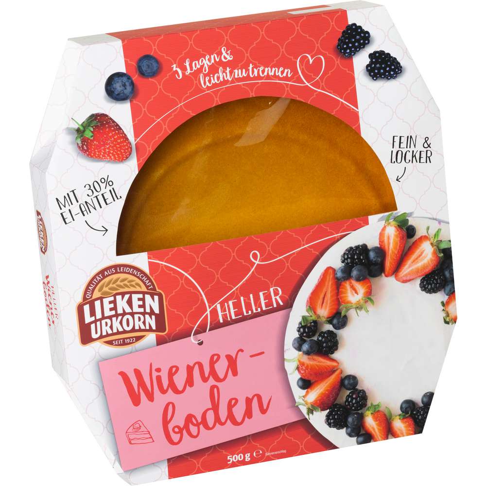 Produktabbildung Lieken Urkorn Wiener Tortenboden, hell