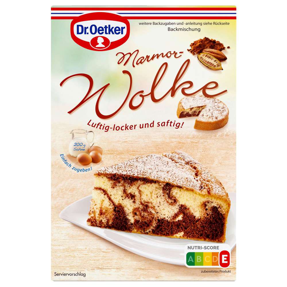 Produktabbildung Dr. Oetker Backmischung Marmor-Wolke