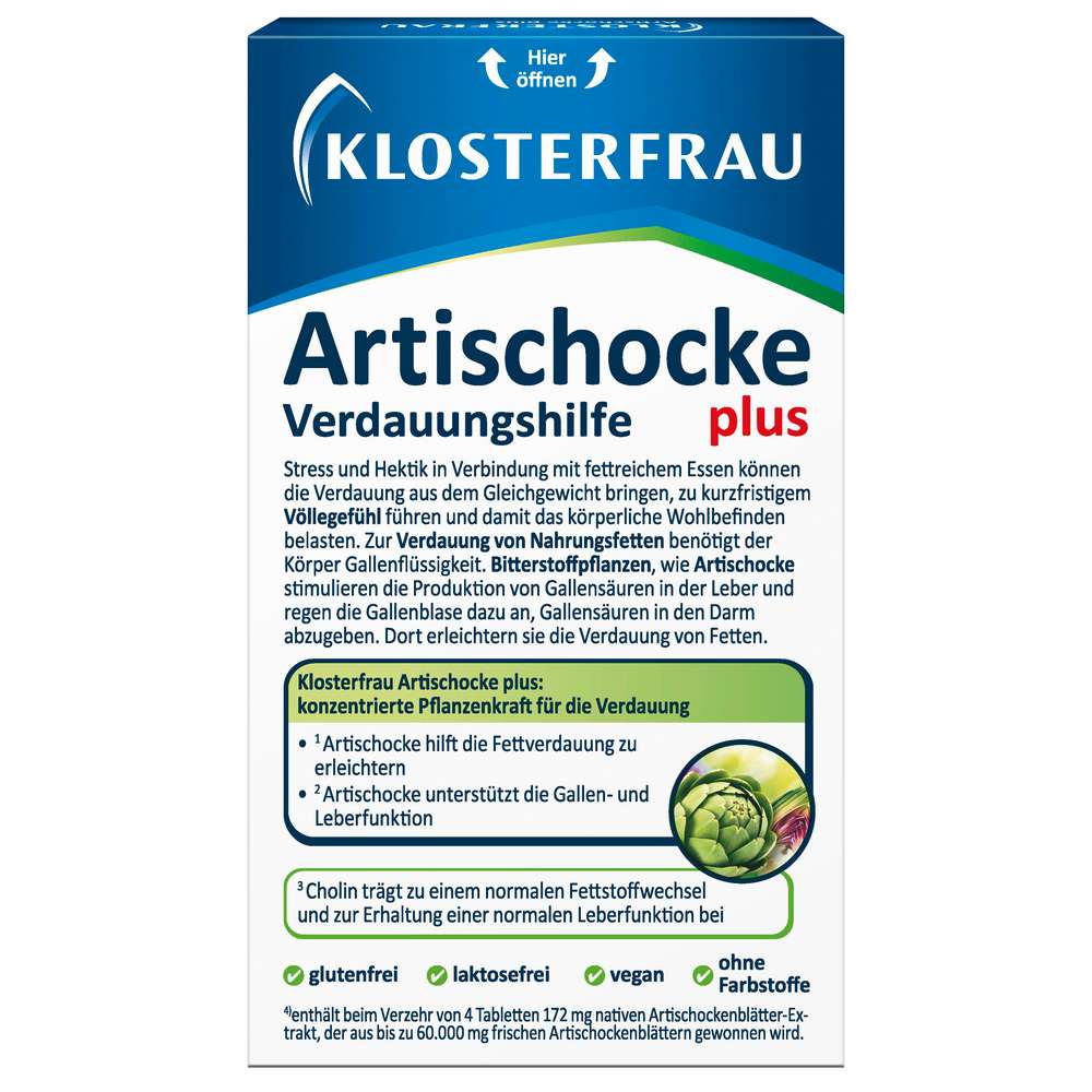 Produktabbildung Klosterfrau Artischocke plus