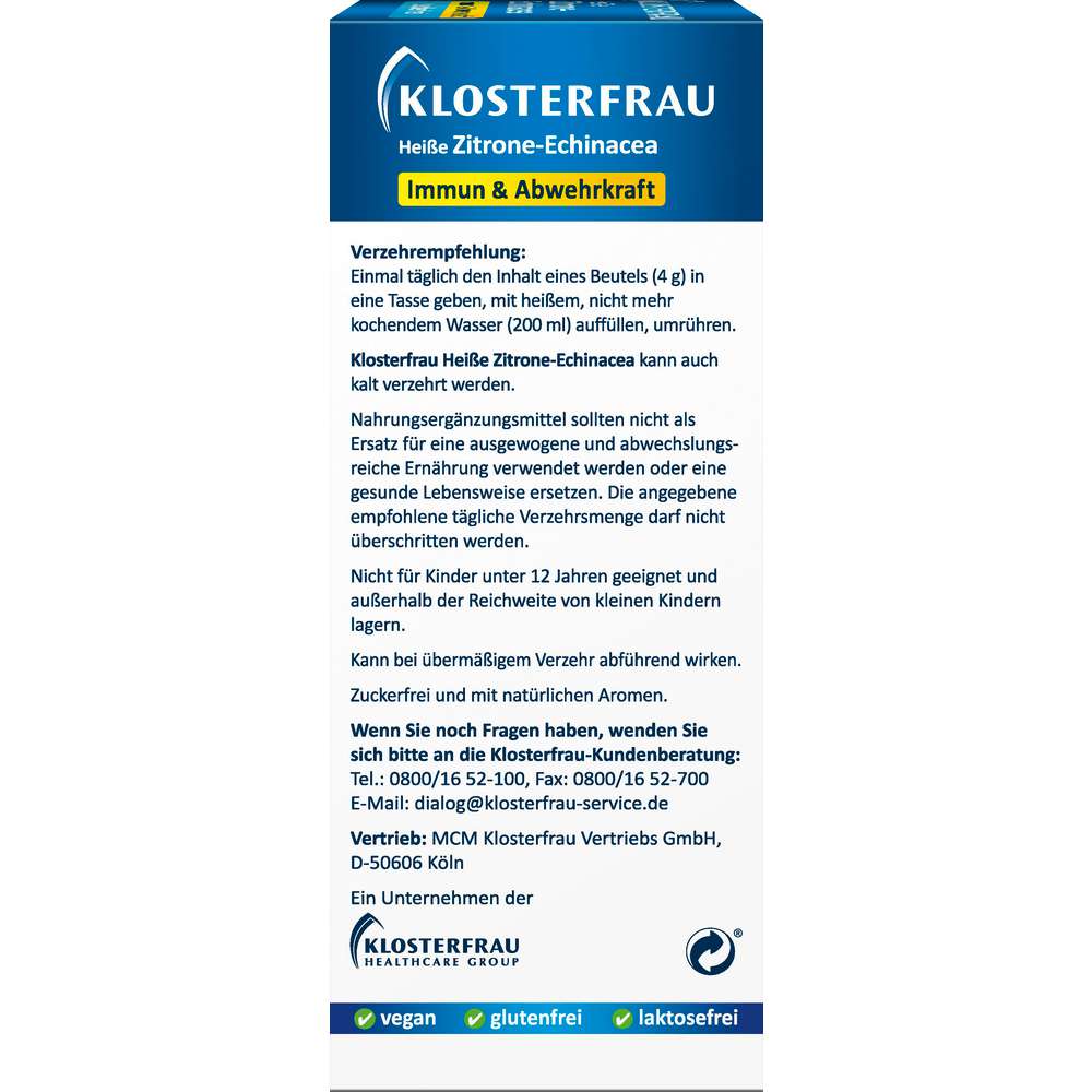 Produktabbildung Klosterfrau Heiße Zitrone-Echinacea, zuckerfrei