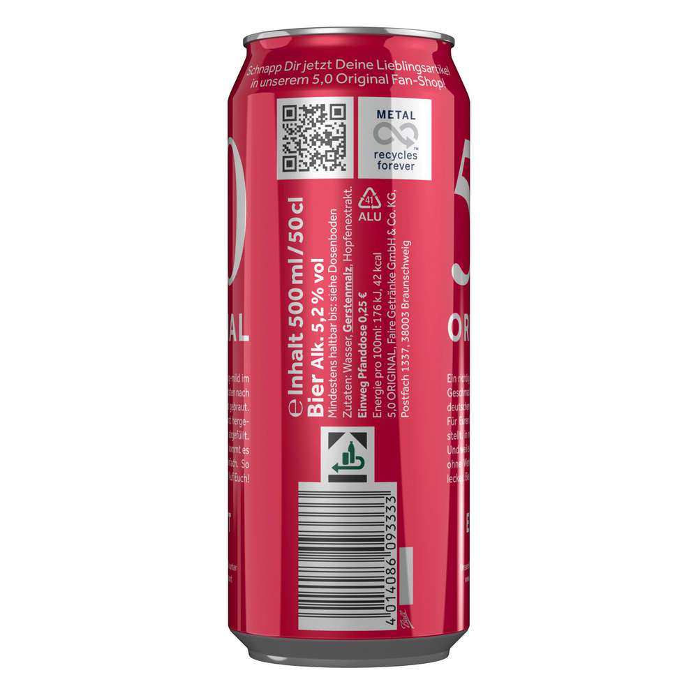 Produktabbildung Oettinger Export Bier, Original 5%