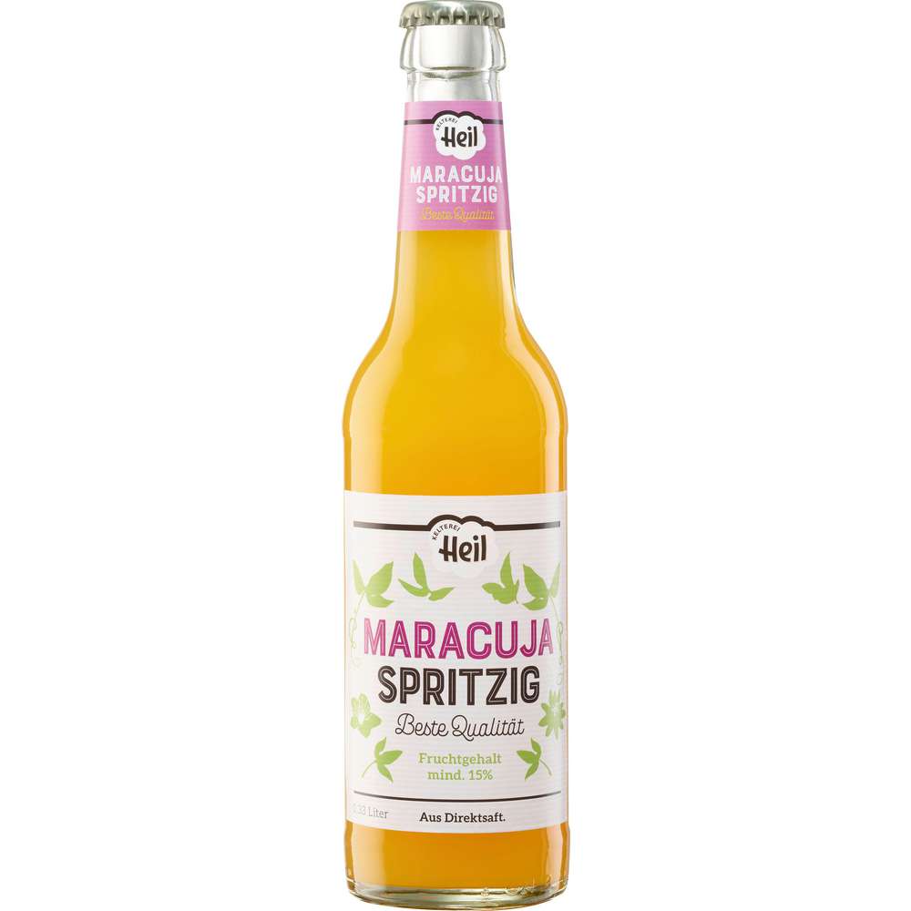 Produktabbildung Kelterei Heil Schorle Maracuja Spritzig