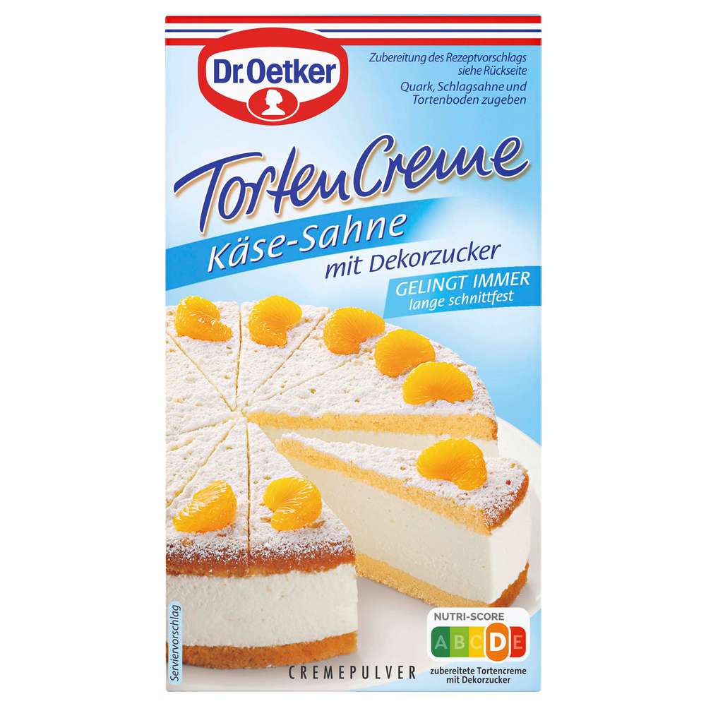 Produktabbildung Dr. Oetker Tortencreme, Käse-Sahne