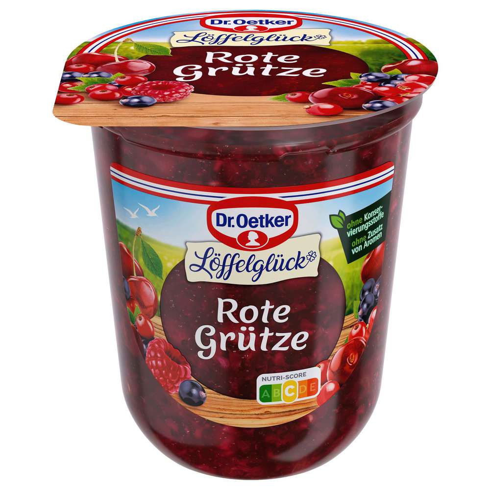 Produktabbildung Dr. Oetker Rote Grütze Löffelglück