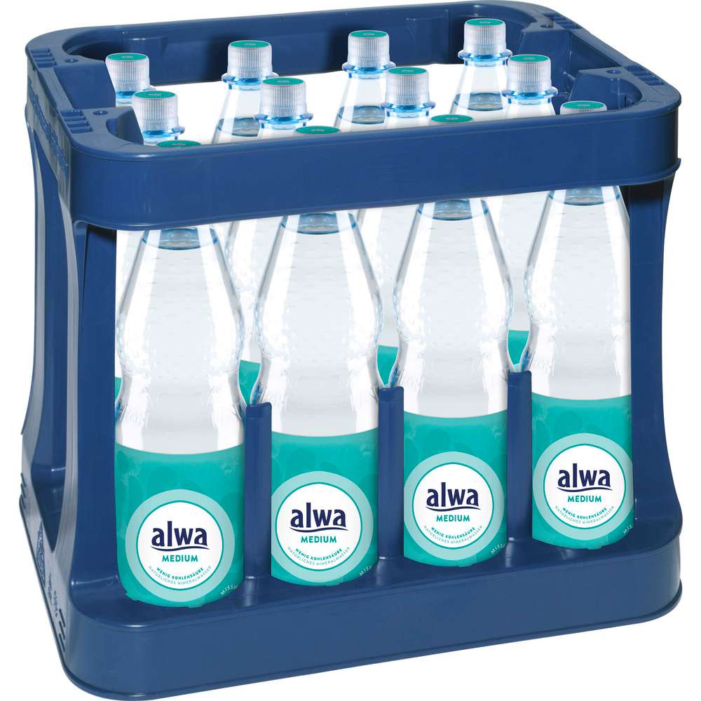 Produktabbildung Alwa Mineralwasser, Medium (12x 1,000 Liter)