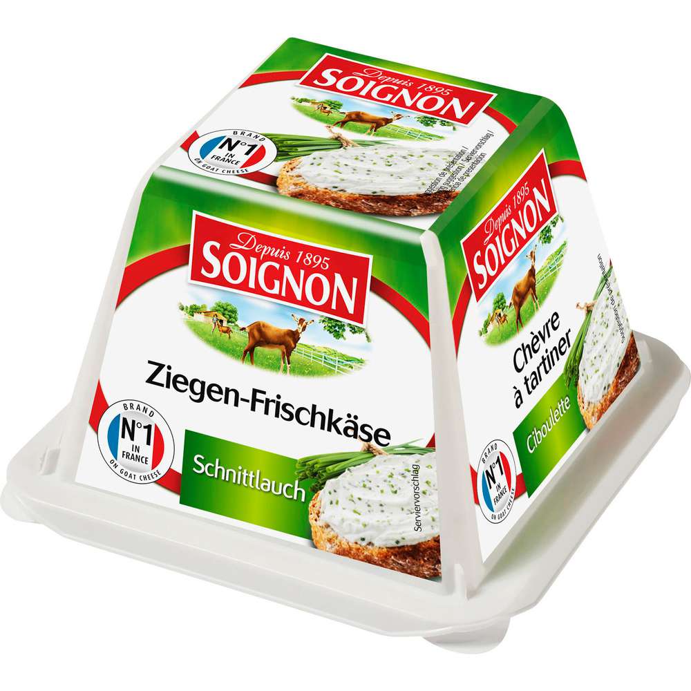 Produktabbildung Soignon Ziegenfrischkäse, Schnittlauch