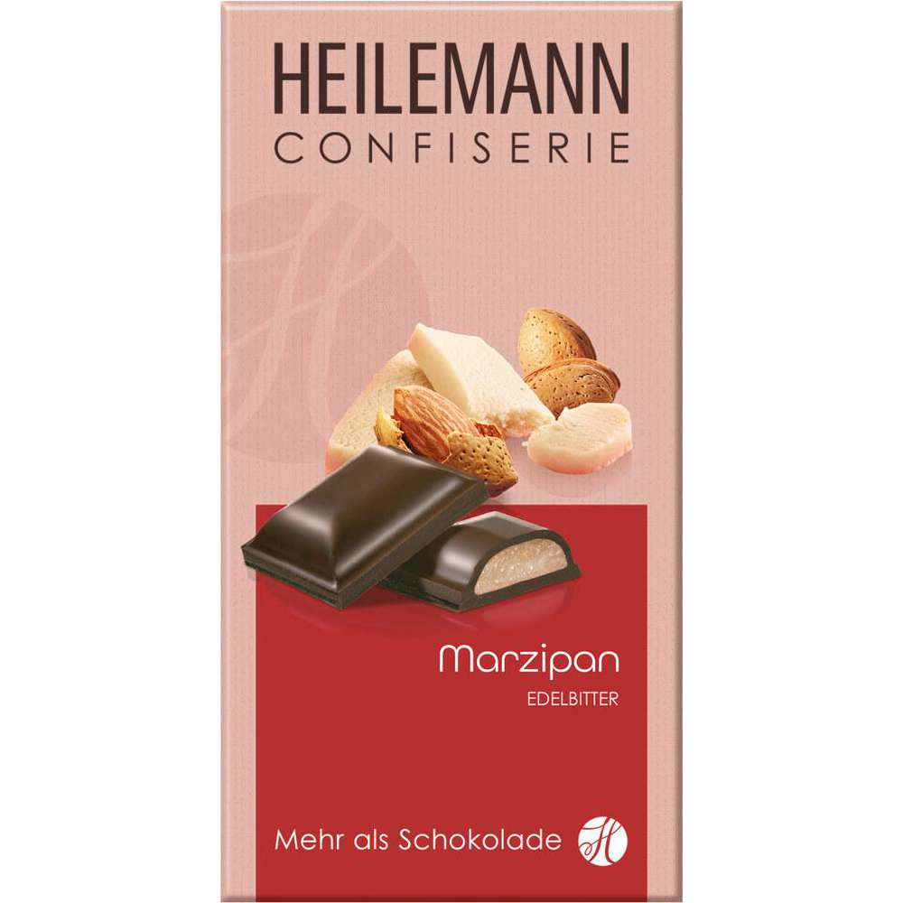 Produktabbildung Heilemann Tafelschokolade, Marzpian/Edelbitter
