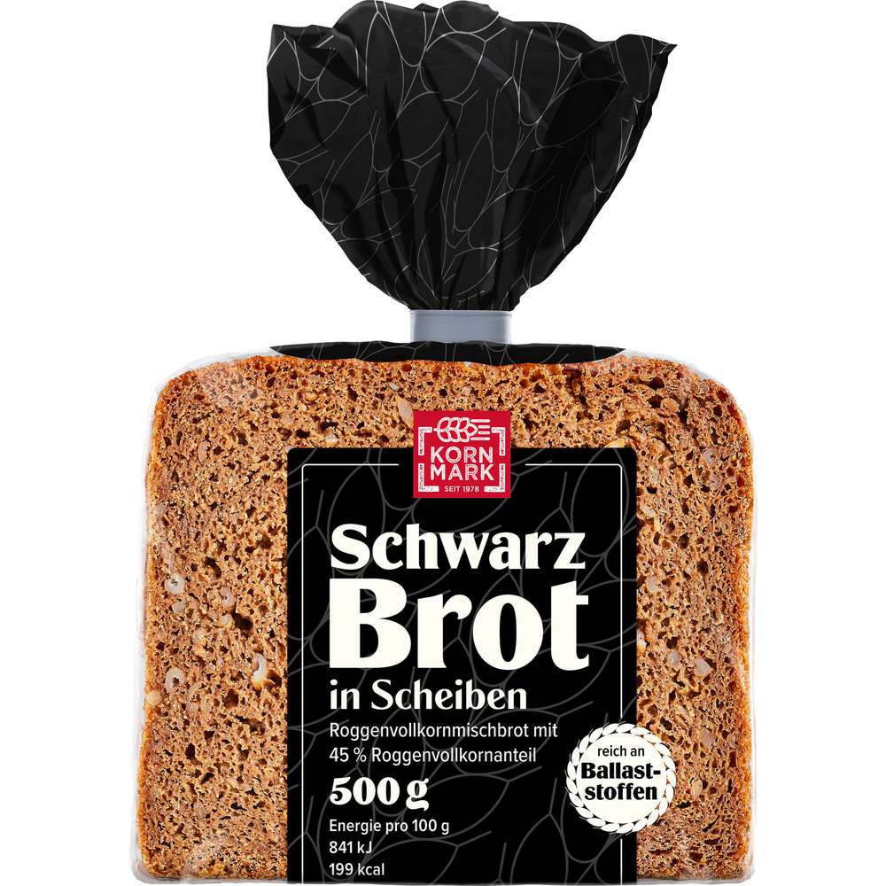 Produktabbildung Kornmark Schwarzbrot