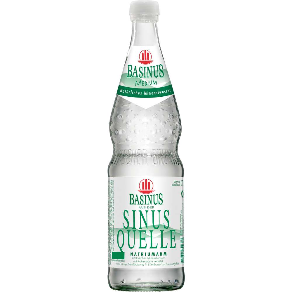 Produktabbildung Basinus Mineralwasser, Medium