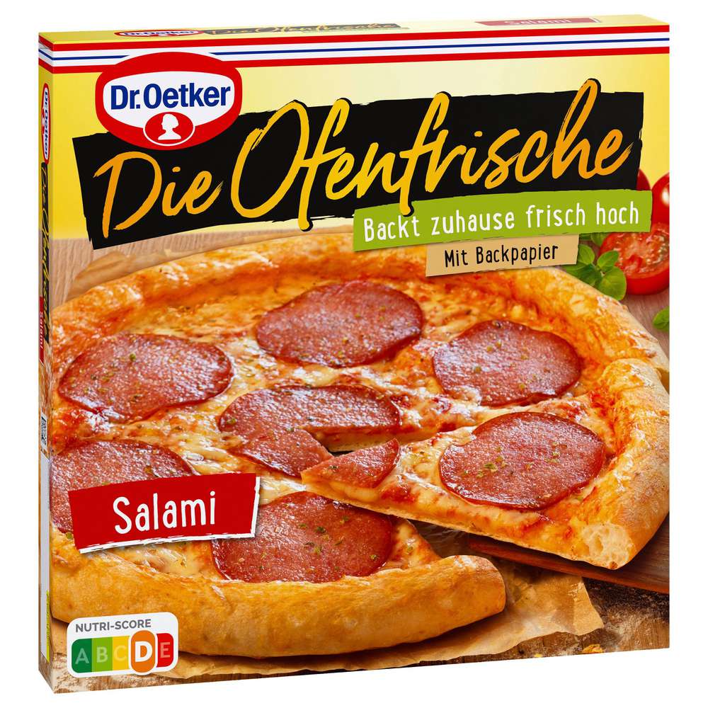 Produktabbildung Dr. Oetker Pizza Ofenfrische Salami, tiefgekühlt