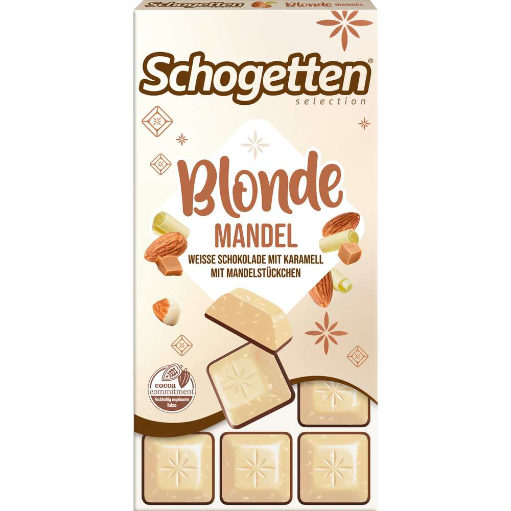 Produktabbildung Schogetten Tafelschokolade,  Blonde Mandel