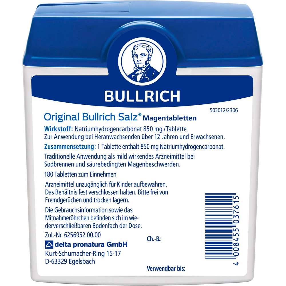 Produktabbildung Bullrich Magentabletten