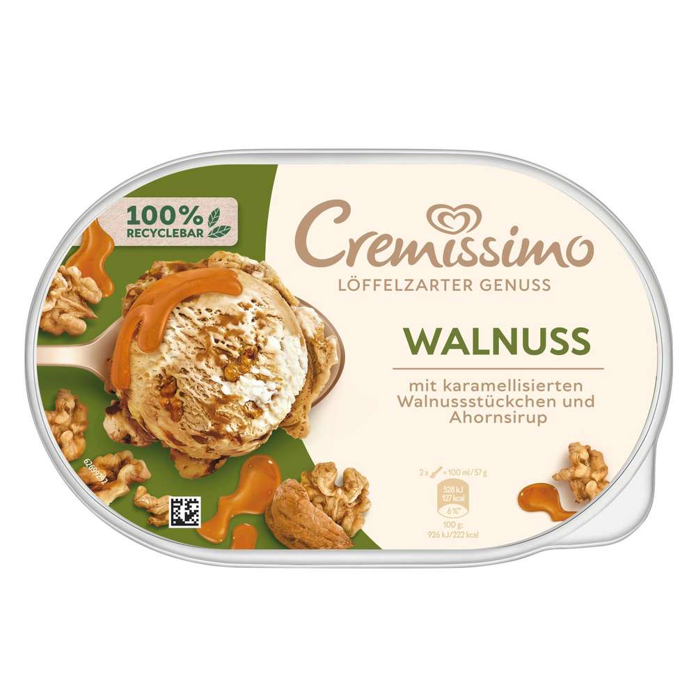 Produktabbildung Langnese Eis Cremissimo, Walnuss