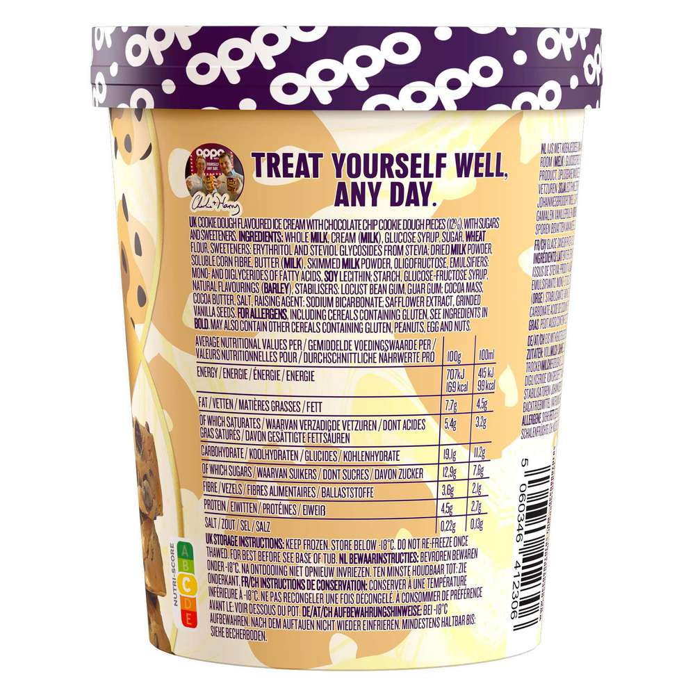 Produktabbildung Oppo Brothers Eis, Chocolate/Chip Cookie Dough
