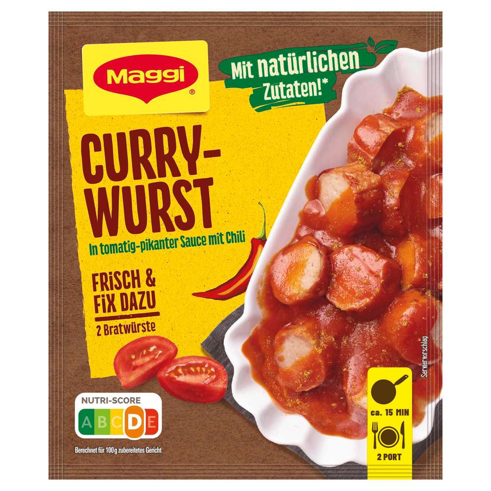 Produktabbildung Maggi Fix-Gewürzmischung, Currywurst