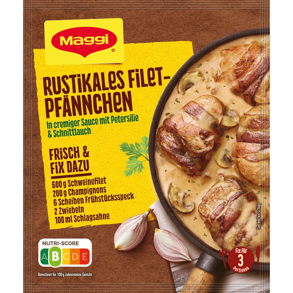Produktabbildung Maggi Gewürzmischung, Rustikales Filet-Pfännchen
