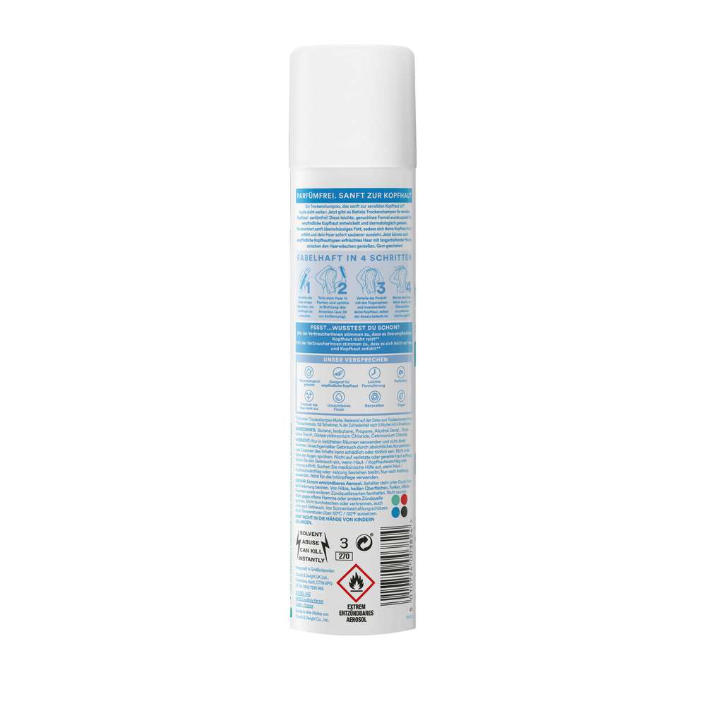 Produktabbildung Batiste Trocken-Shampoo, Sensible Kopfhaut