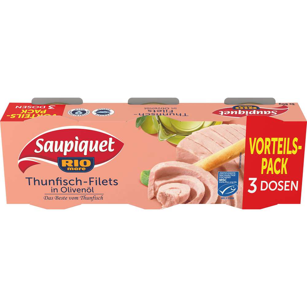 Produktabbildung Saupiquet Thunfischfilets in Olivenöl