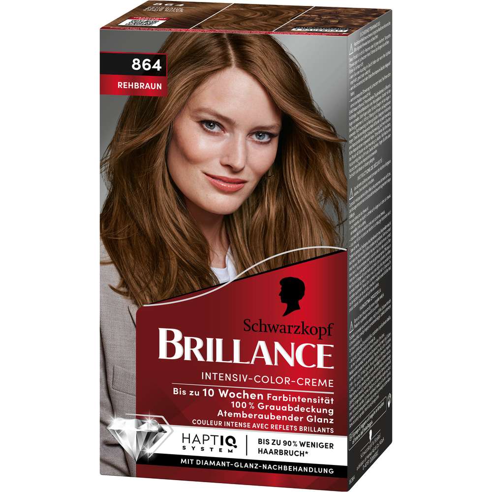 Produktabbildung Schwarzkopf Brillance Haarfarbe, Rehbraun 864