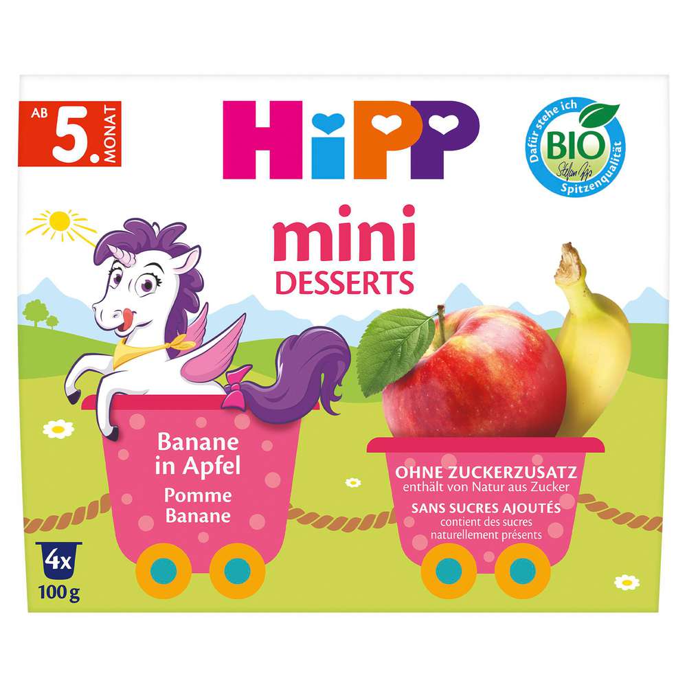 Produktabbildung Hipp Fruchtbecher, Banane in Apfel