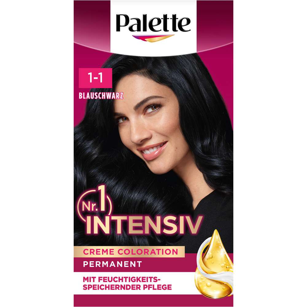 Produktabbildung Poly Palette Haarfarbe Creme Coloration, 909 Blauschwarz