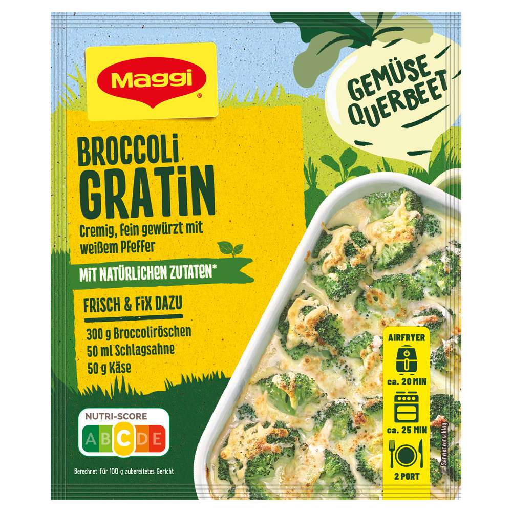 Produktabbildung Maggi Gewürzmischung Fix, Broccoli-Gratin 100 % natürliche Zutaten