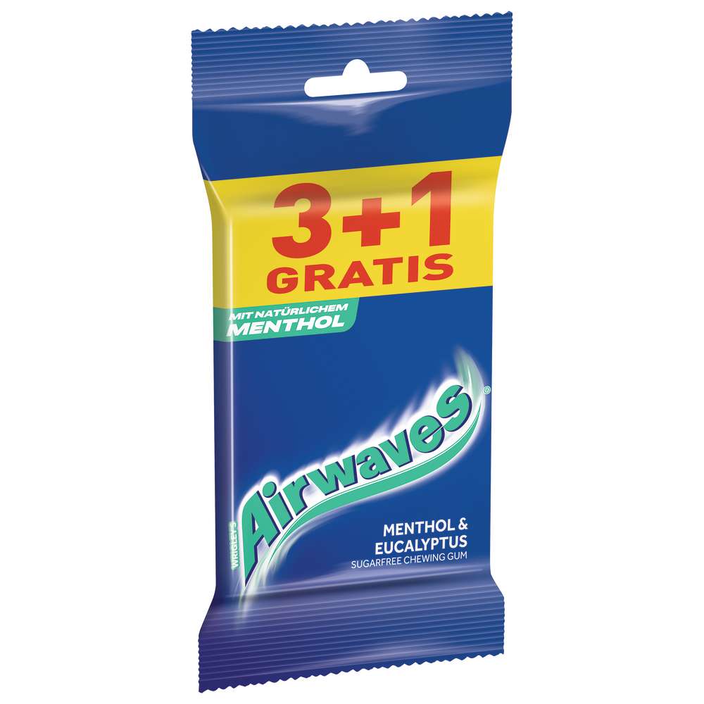 Produktabbildung Airwaves Kaugummi Menthol-Eukalyptus