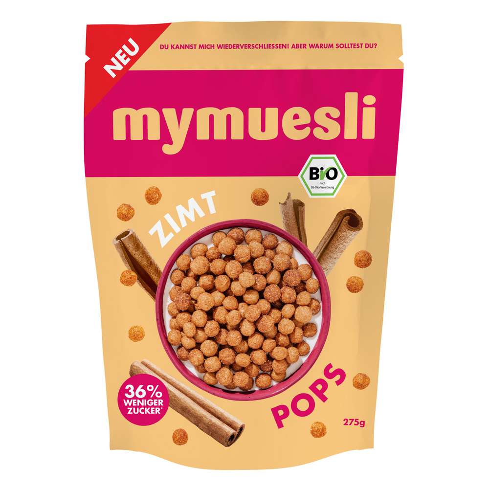 Produktabbildung MyMüsli Bio Cereals, Zimt-Pops